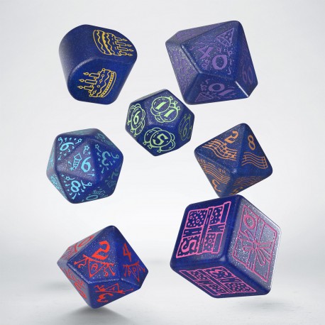 Q Workshop - Dice - RPG Set - Happy Birthday: Streamers