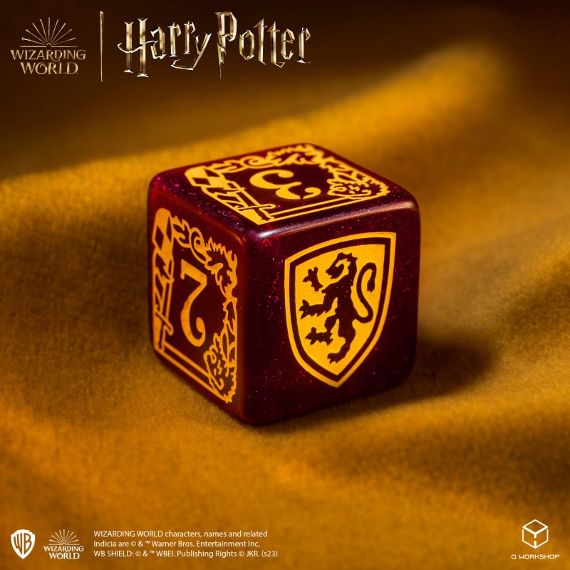 Q Workshop - Dice - Harry Potter Modern Dice Set - Gryffindor (Red)