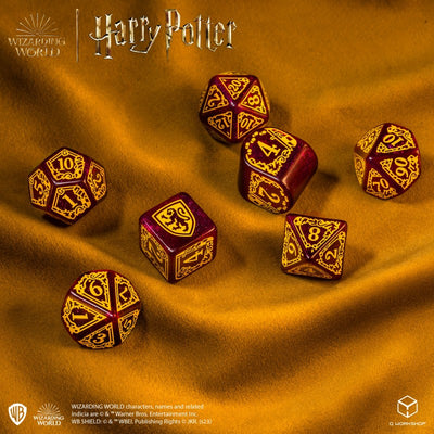 Q Workshop - Dice - Harry Potter Modern Dice Set - Gryffindor (Red)