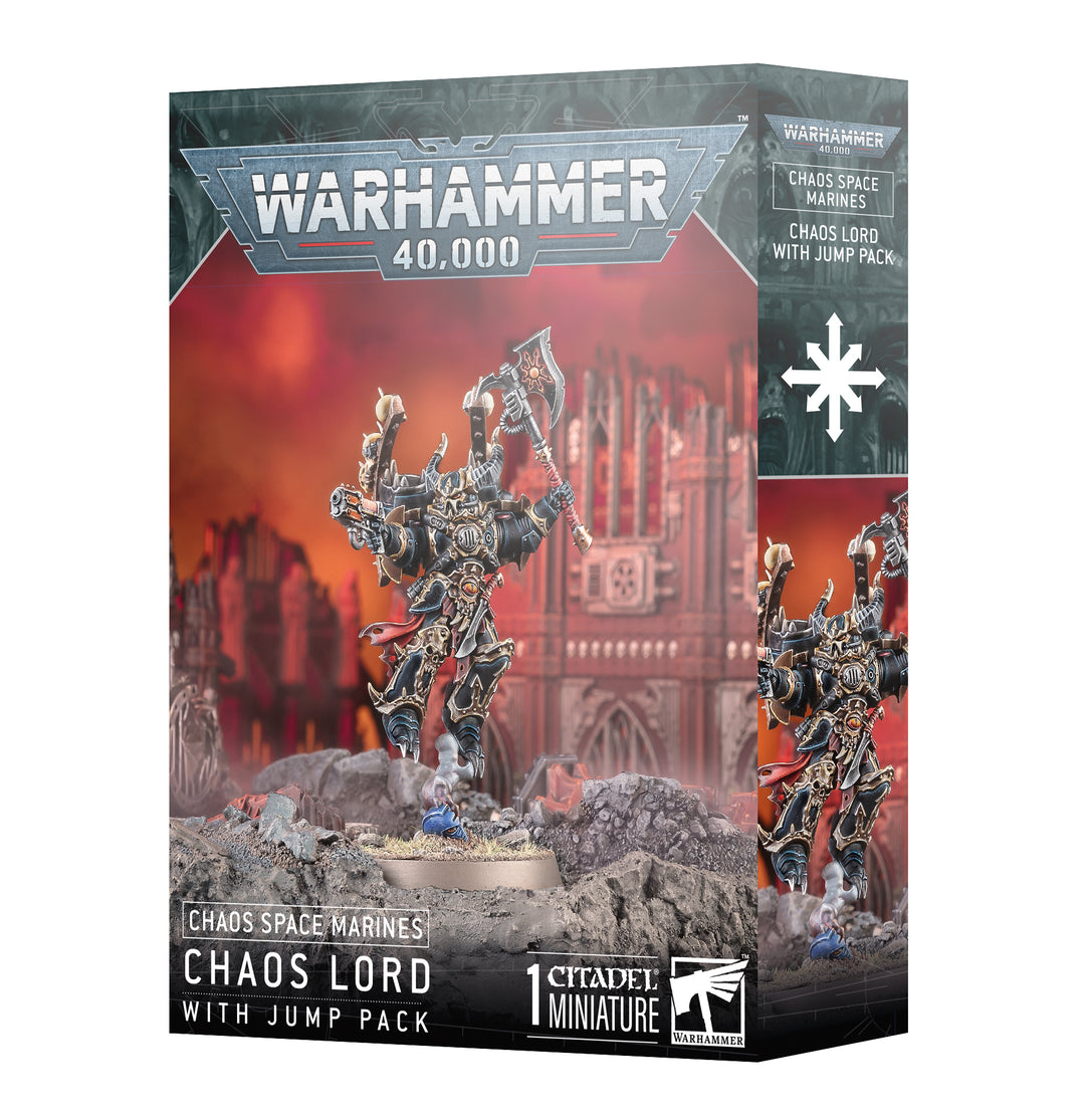 Warhammer: 40K - Chaos Space Marines - Chaos Lord with Jump Pack