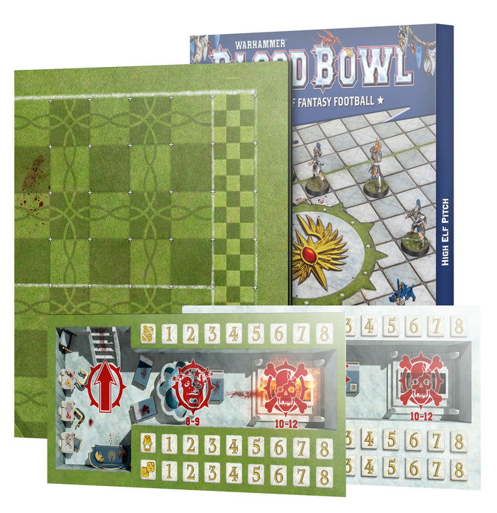 Blood Bowl - Pitch and Dugouts - High Elves