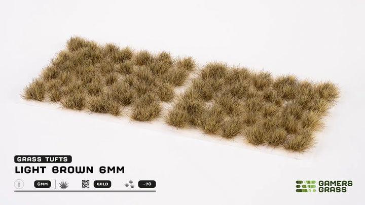 Gamers Grass - Grass Tufts - Light Brown 6mm