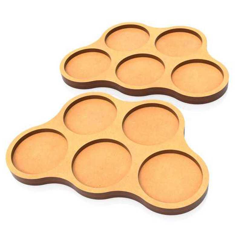 MDF Movement Trays - Skirmish 25mm 5slot 2pack