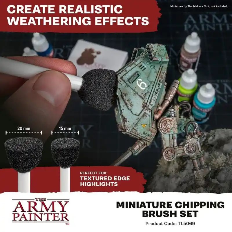 Army Painter - Miniature Chipping Brush Set