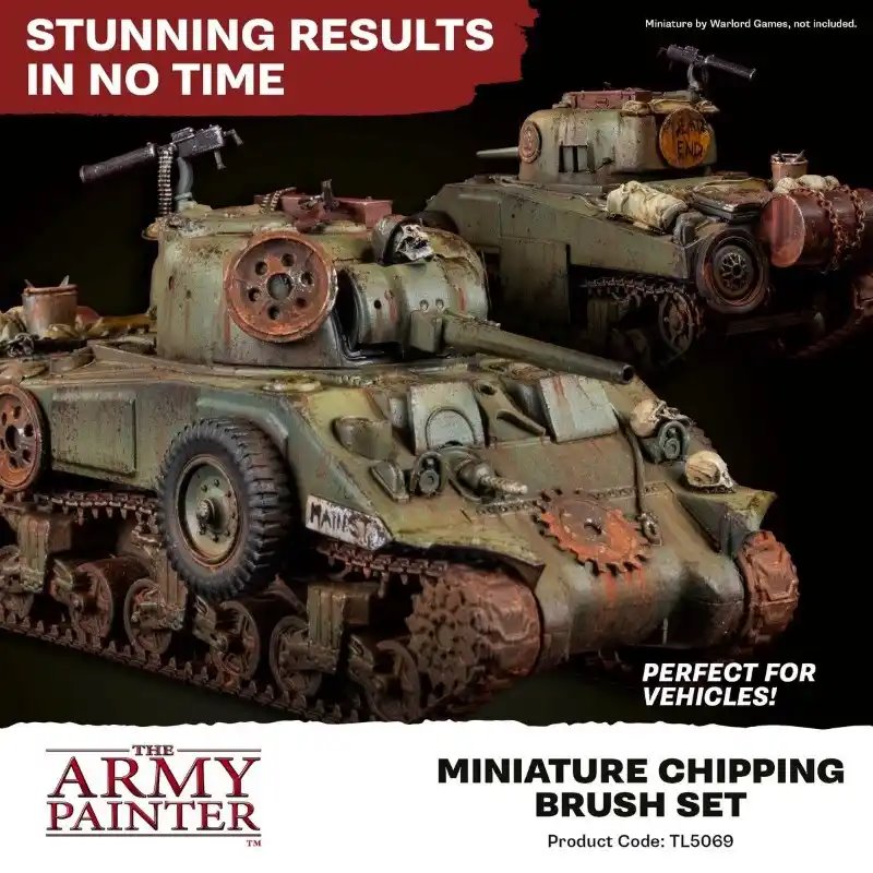 Army Painter - Miniature Chipping Brush Set