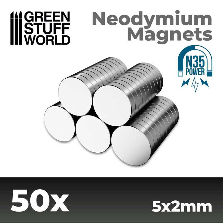 Green Stuff World - Neodymium Magnets - 5x2mm