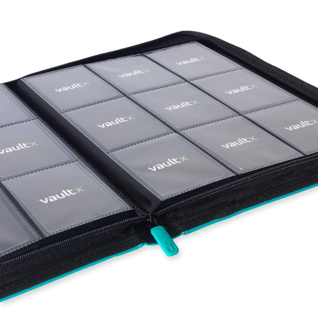 VaultX - 9-Pocket - Exo-Tec Zip Binder - Ocean Blue