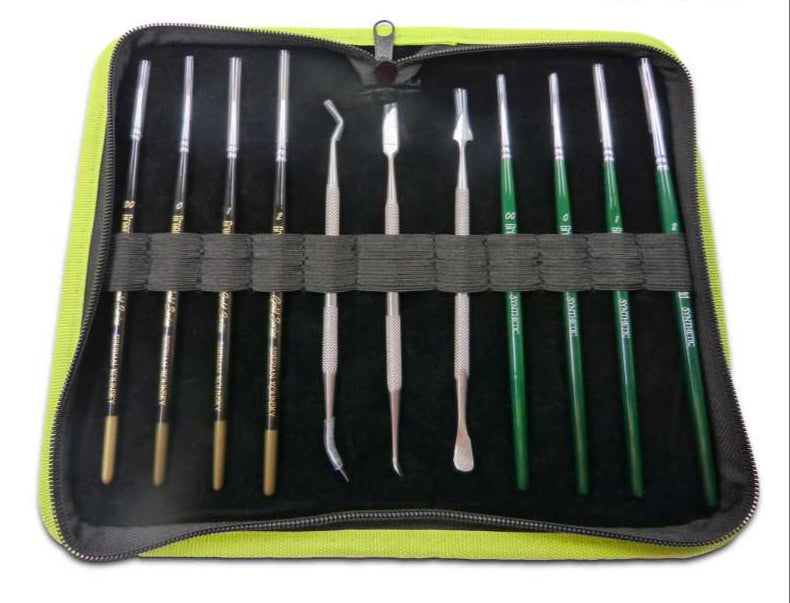 Green Stuff World - Premium Leather Case for Tools and Brushes