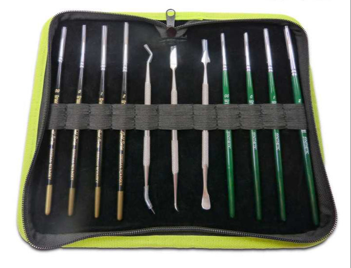 Green Stuff World - Premium Leather Case for Tools and Brushes