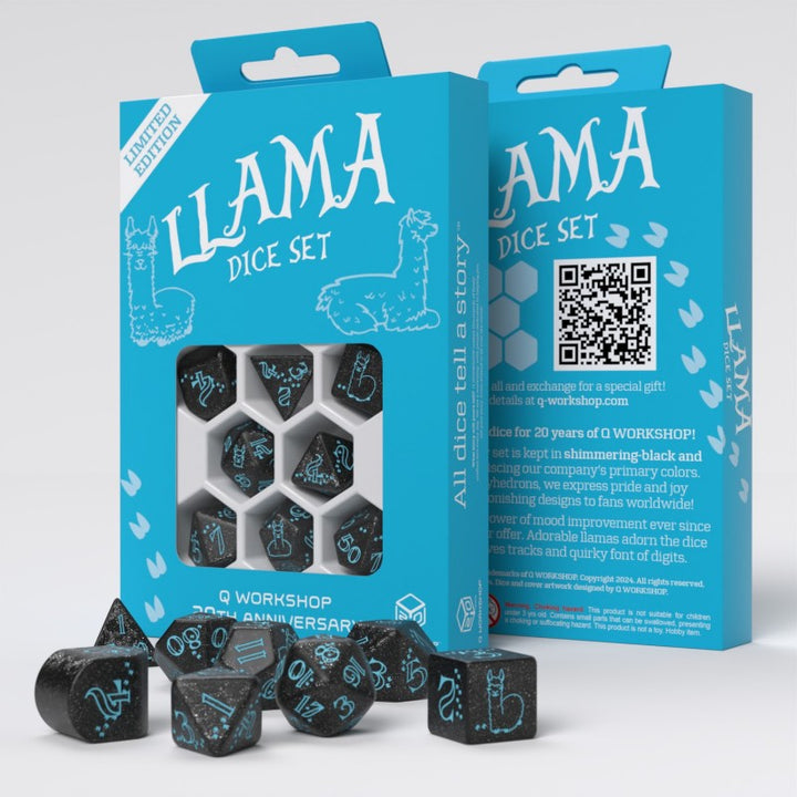 Q Workshop - Dice - RPG Set - 20 Years Anniversary: Llama Set