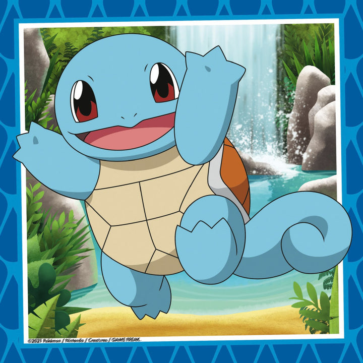 Ravensburger - Puzzle - 3 x 49 - Pokémon: Charmander, Bulbasaur and Squirtle