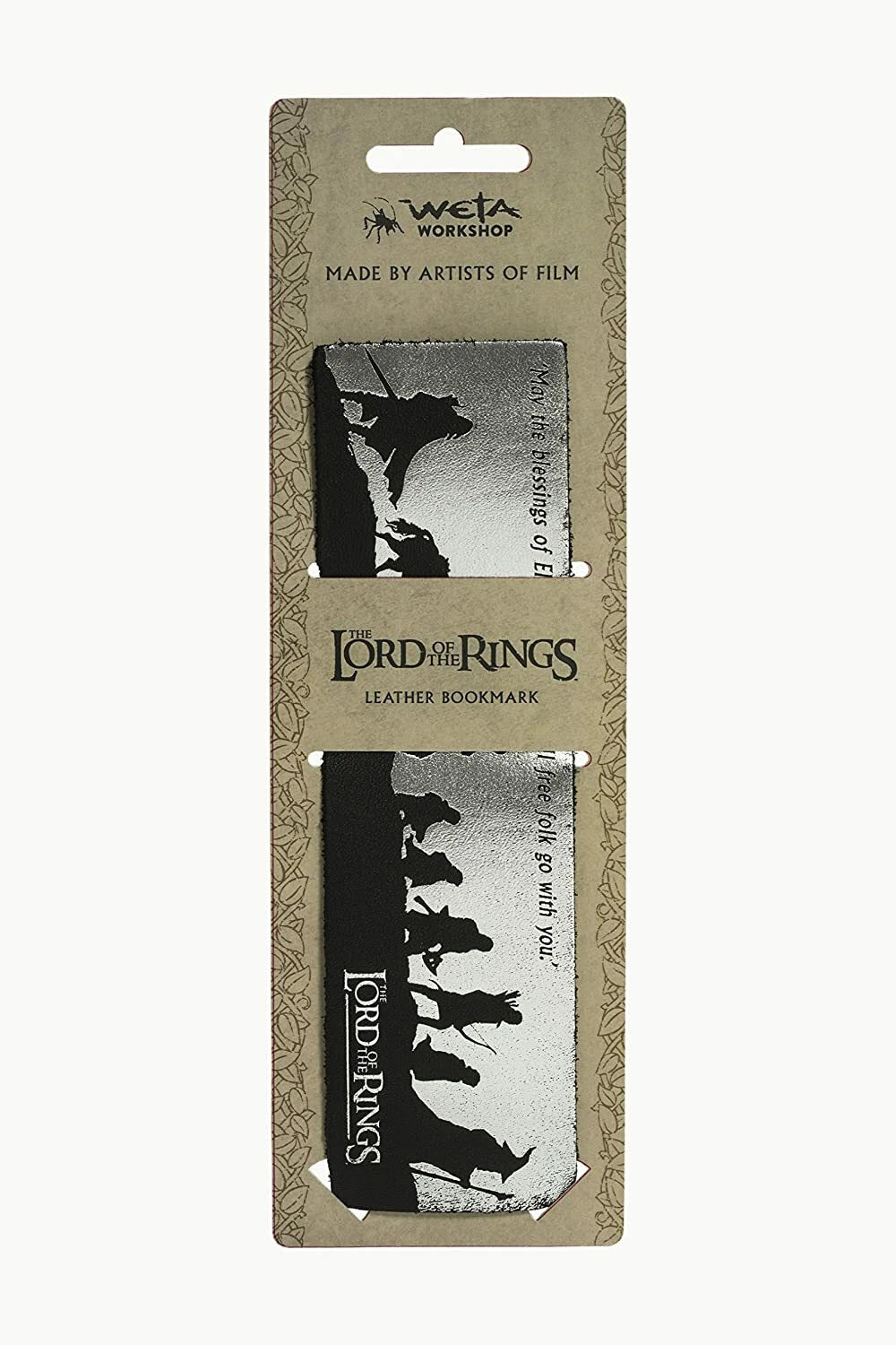 Lord of the Rings Leather Bookmark - Fellowship Silhouette