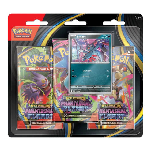Pokémon - 3P Blister Pack - Mega Evolution: Phantasmal Flames (Sneasel)