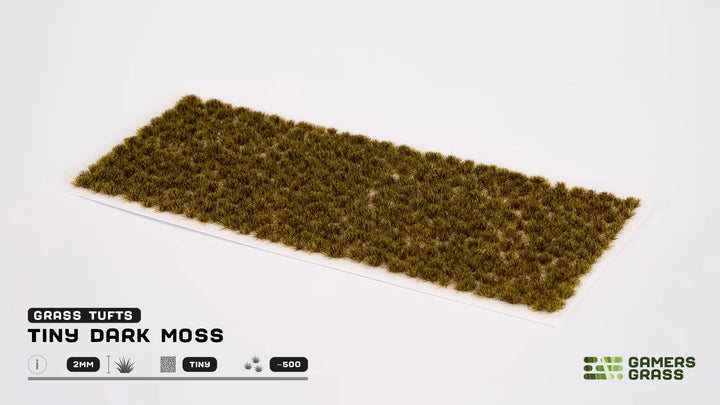 Gamers Grass - Grass Tufts - Tiny Dark Moss 2mm