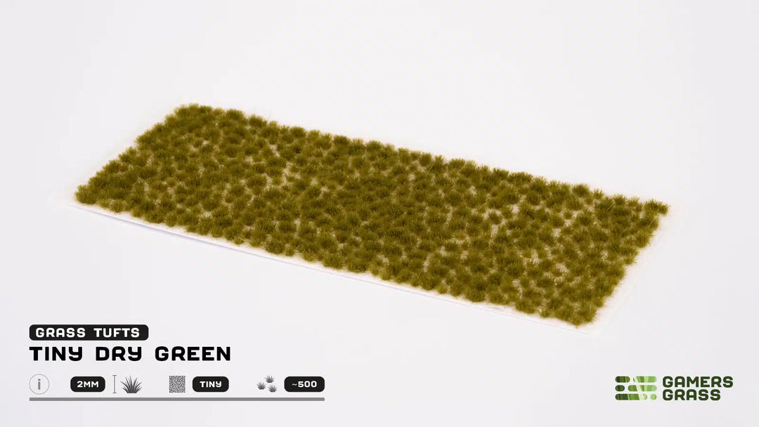Gamers Grass - Grass Tufts - Tiny Dry Green 2mm