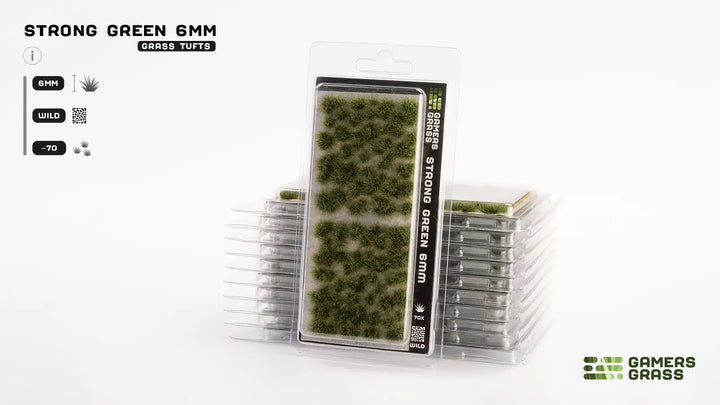 Gamers Grass - Grass Tufts - Strong Green 6mm