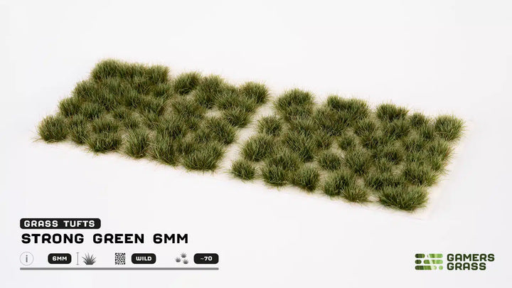 Gamers Grass - Grass Tufts - Strong Green 6mm