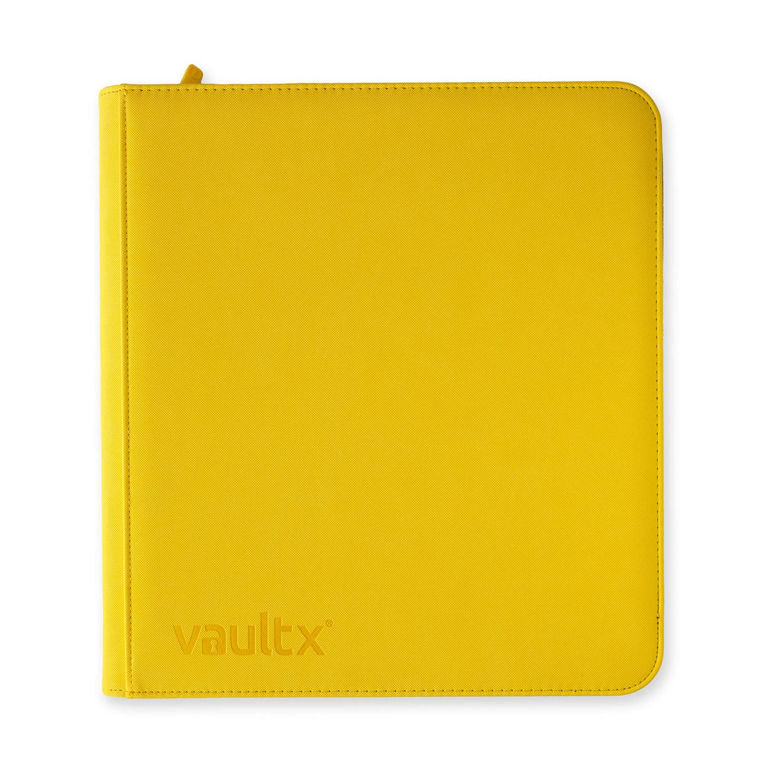 VaultX - 12-Pocket - Exo-Tec Zip Binder - Sunrise Yellow