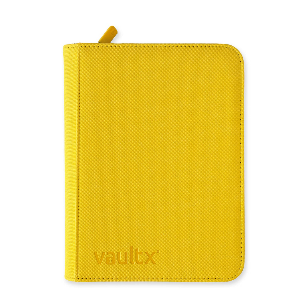 VaultX - 4-Pocket - Exo-Tec Zip Binder - Sunrise Yellow