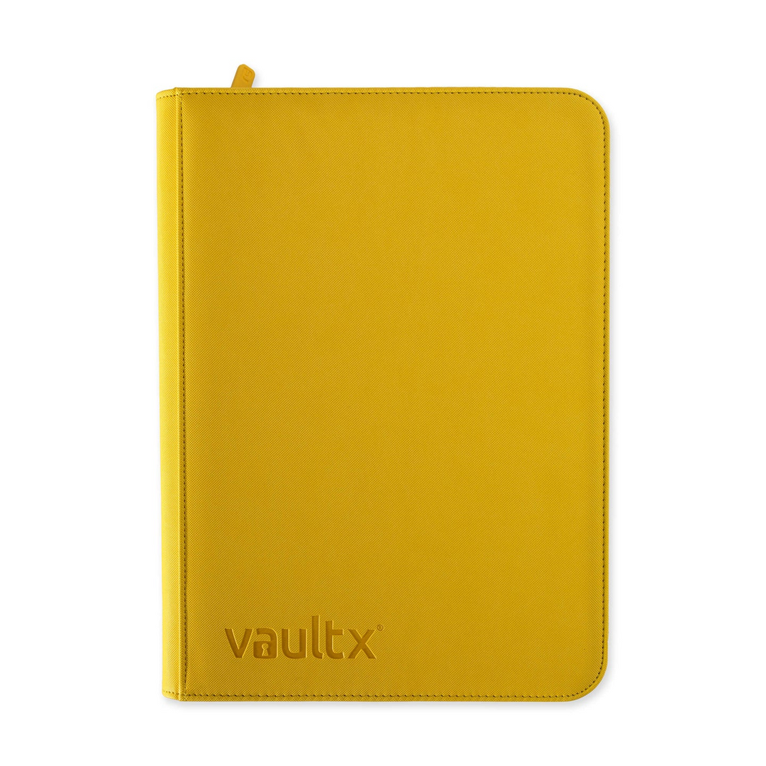 VaultX - 9-Pocket - Exo-Tec Zip Binder - Sunrise Yellow