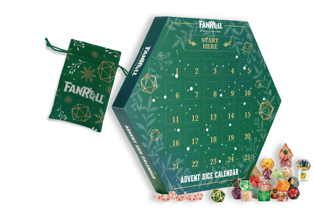 Metallic Dice Games - Fanroll Advent Dice Calendar 2025