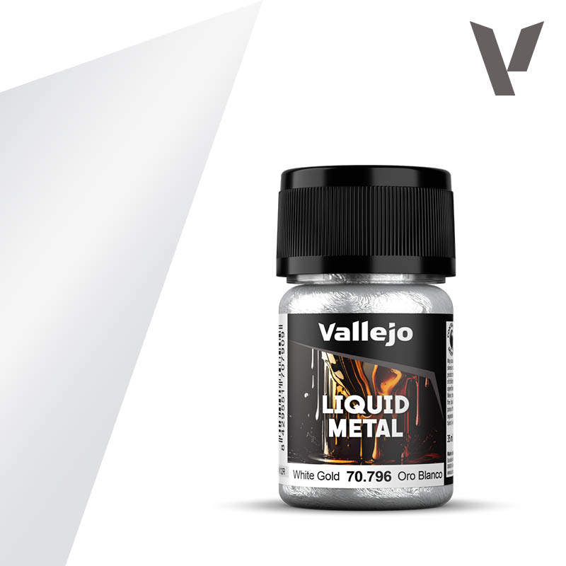 Vallejo - Liquid Metal - White Gold