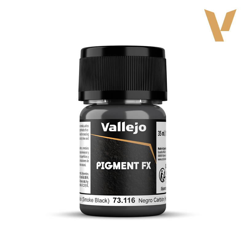 Vallejo - Pigment - Carbon Black (Smoke Black) - 35ml