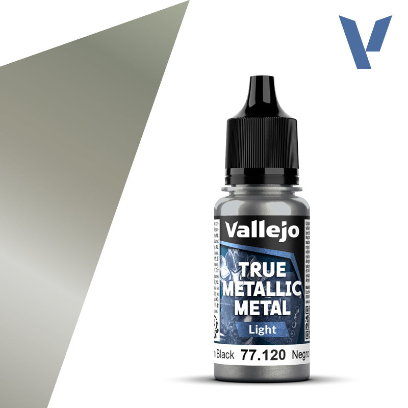 Vallejo - True Metallic Metal - Obsidian Black (Light)
