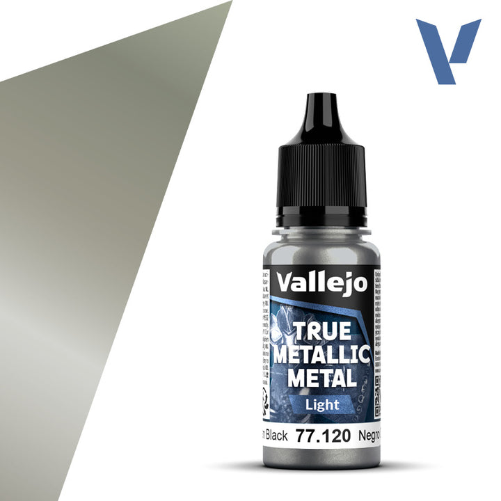 Vallejo - True Metallic Metal - Obsidian Black (Light)