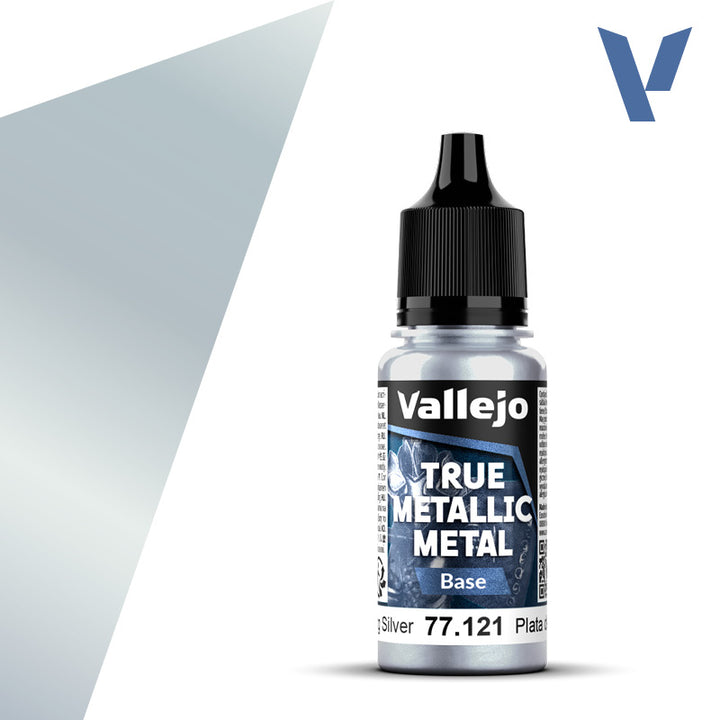 Vallejo - True Metallic Metal - Sterling Silver (Base)