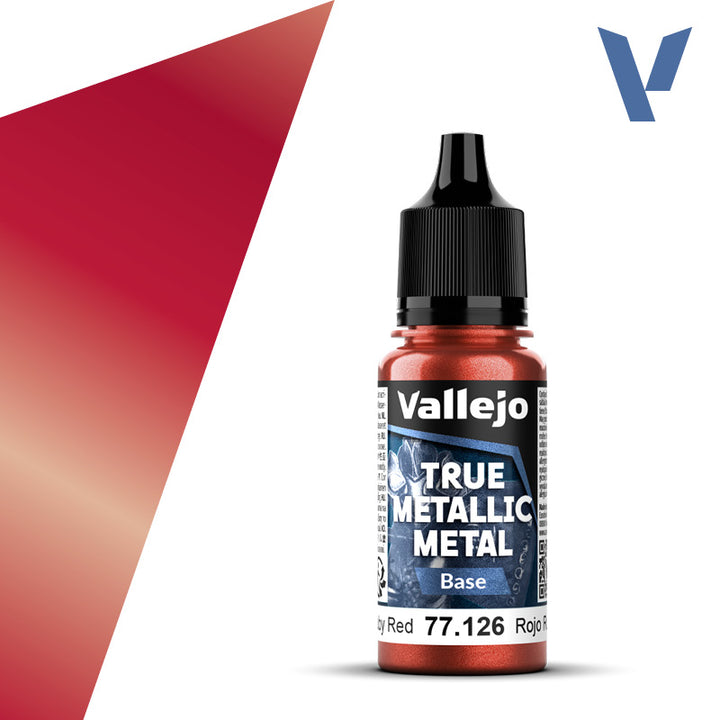 Vallejo - True Metallic Metal - Ruby Red (Base)