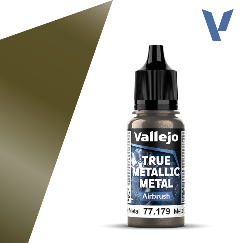 Vallejo - True Metallic Metal - Aged Metal (Airbrush)