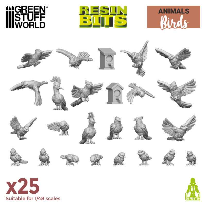 Green Stuff World - 25 Birds