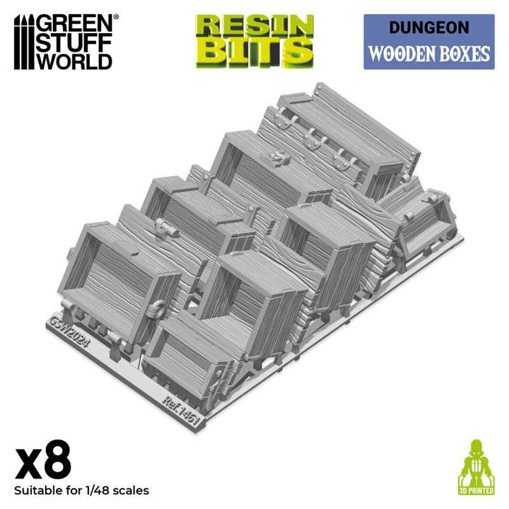 Green Stuff World - 8 Wooden boxes