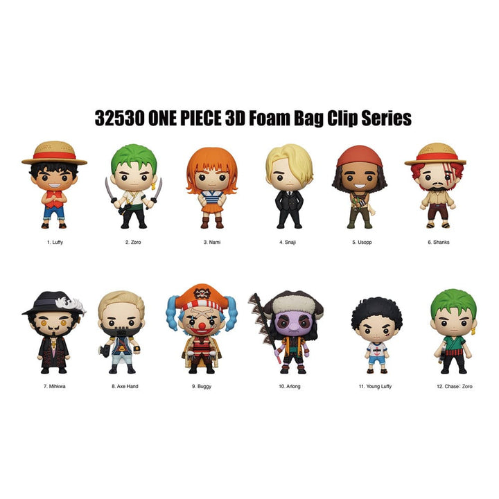 One Piece 3D PVC Bag Clips