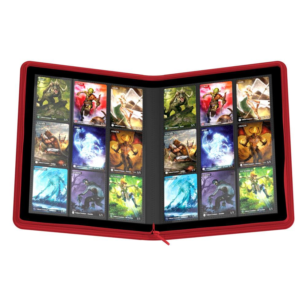 Ultimate Guard - 18-Pocket Zipfolio Xenoskin - Red