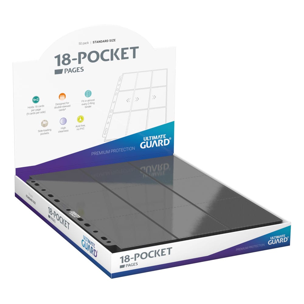 Ultimate Guard - 18-Pocket Pages Side-Loading - Grey