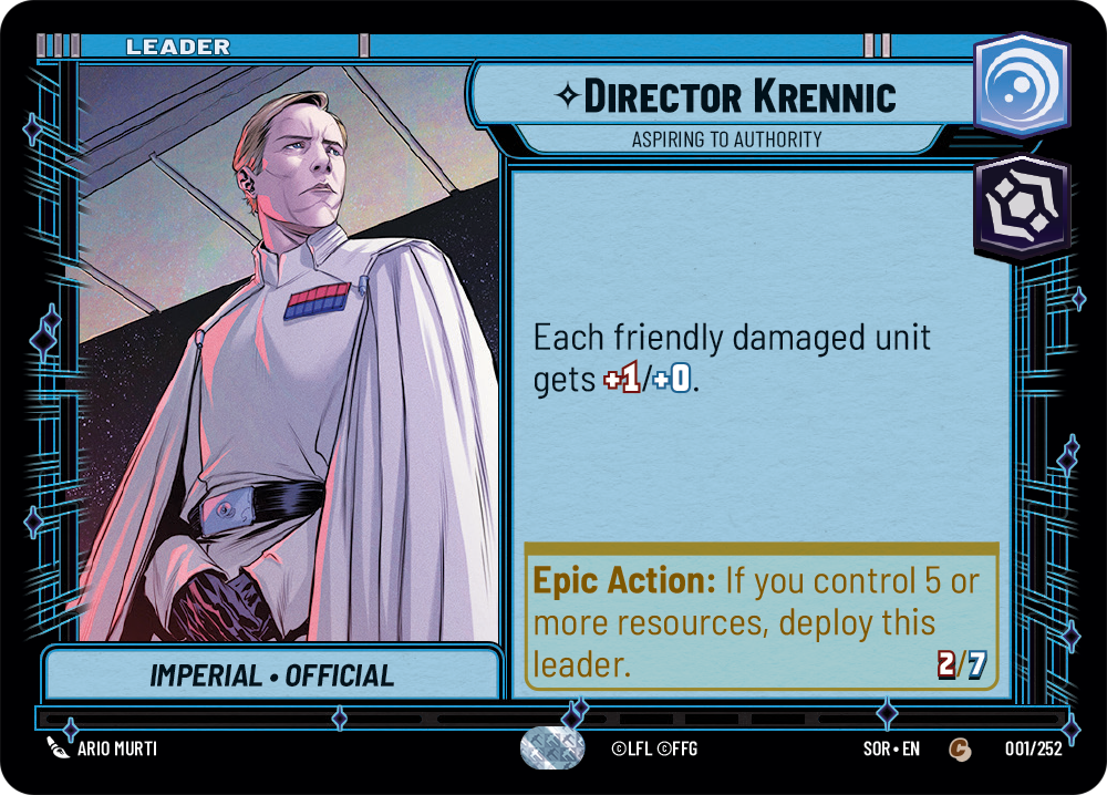 Director Krennic, Aspiring to Authority