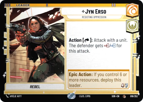 Jyn Erso, Resisting Oppression