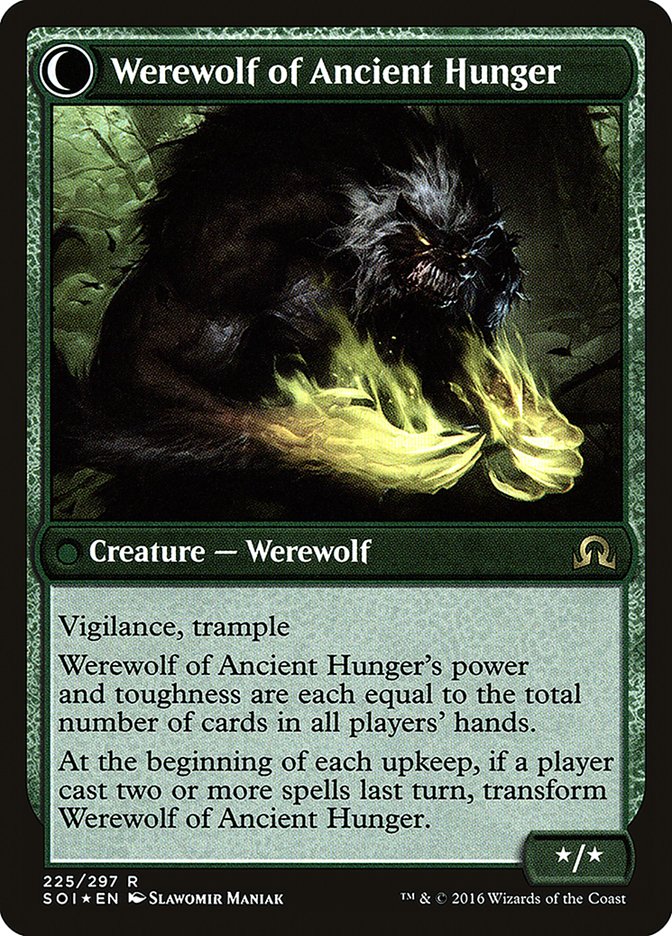 Sage of Ancient Lore // Werewolf of Ancient Hunger - Foil