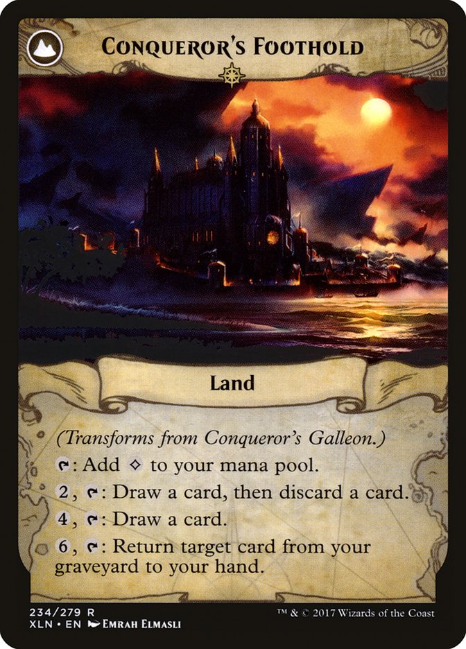 Conqueror's Galleon // Conqueror's Foothold - Foil