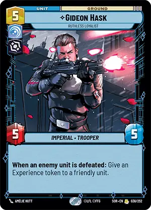 Gideon Hask, Ruthless Loyalist - Foil