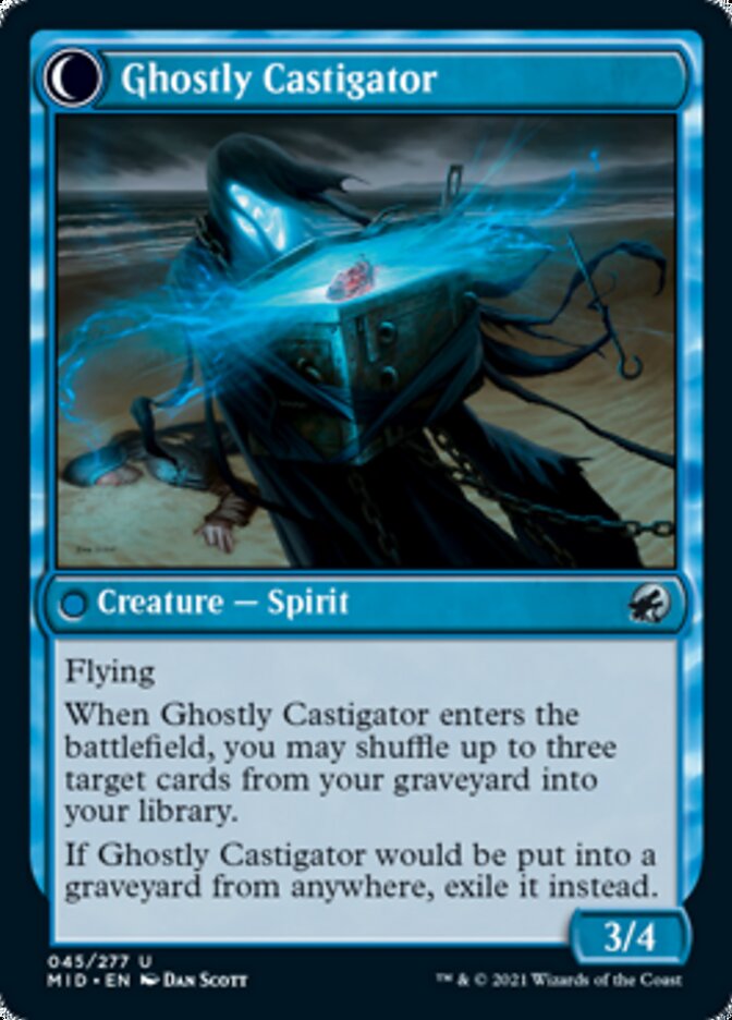 Covetous Castaway // Ghostly Castigator - Foil