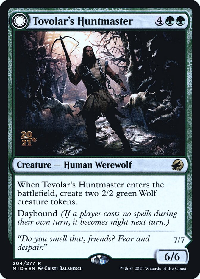 Tovolar's Huntmaster // Tovolar's Packleader - Foil