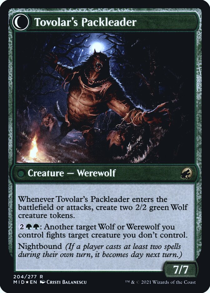 Tovolar's Huntmaster // Tovolar's Packleader - Foil