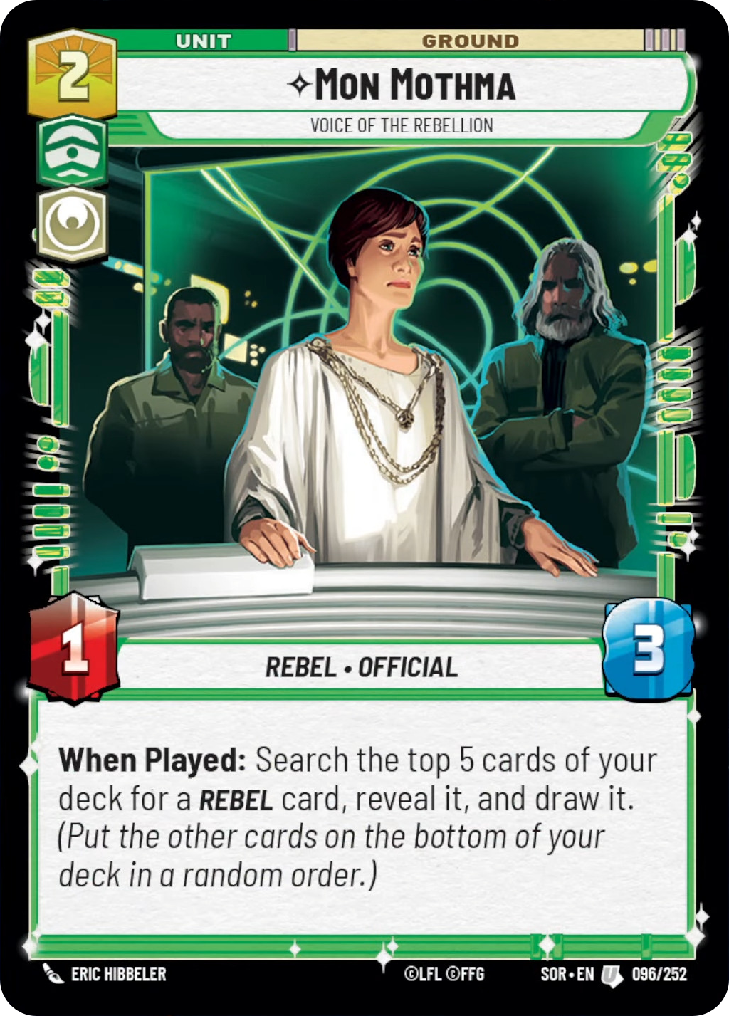 Mon Mothma, Voice of the Rebellion - Foil