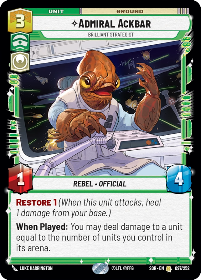 Admiral Ackbar, Brilliant Strategist