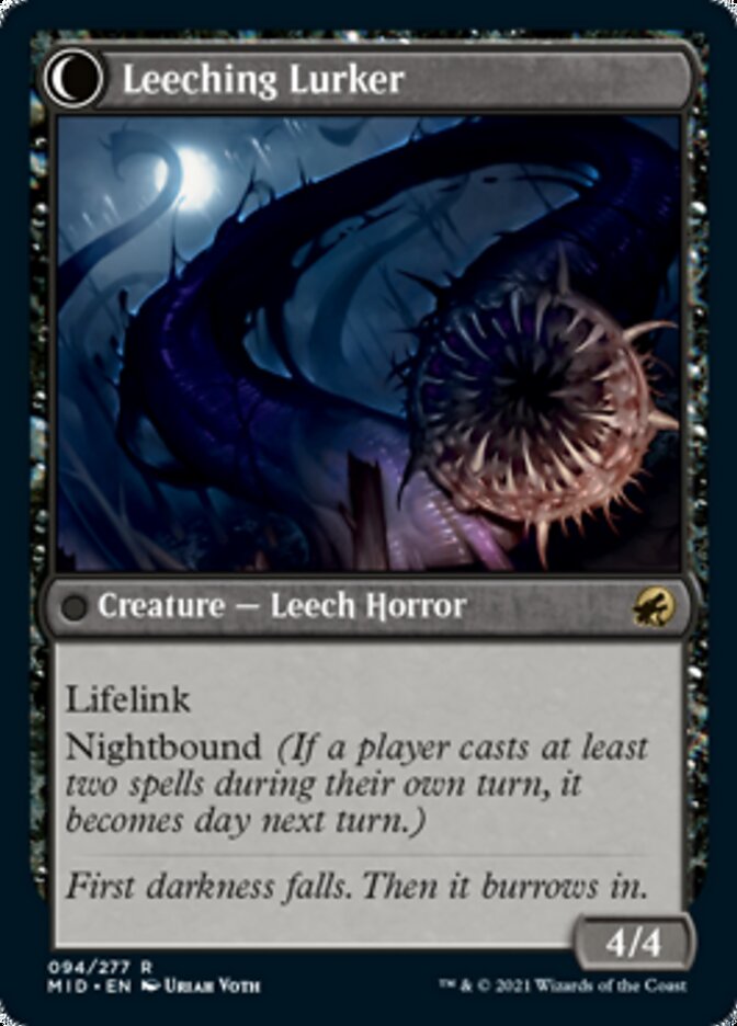 Curse of Leeches // Leeching Lurker - Foil