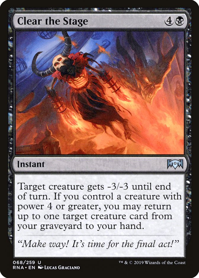 Clear the Stage - Foil