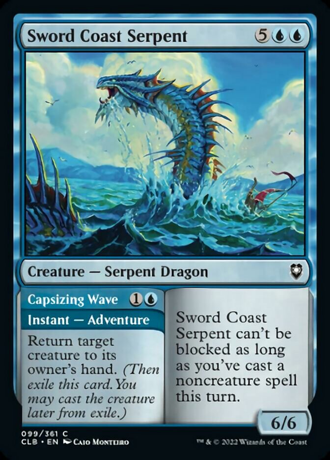 Sword Coast Serpent // Capsizing Wave - Foil